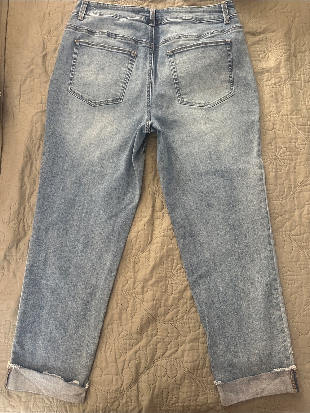 Chico's Light Blue Embellished Women's Jeans - Picture 10 of 10